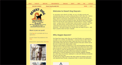 Desktop Screenshot of desertdogdaycare.com
