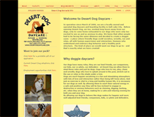 Tablet Screenshot of desertdogdaycare.com